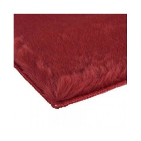 Tappeto Poliestere Rosso Granato (90 x 0,25 x 60 cm)