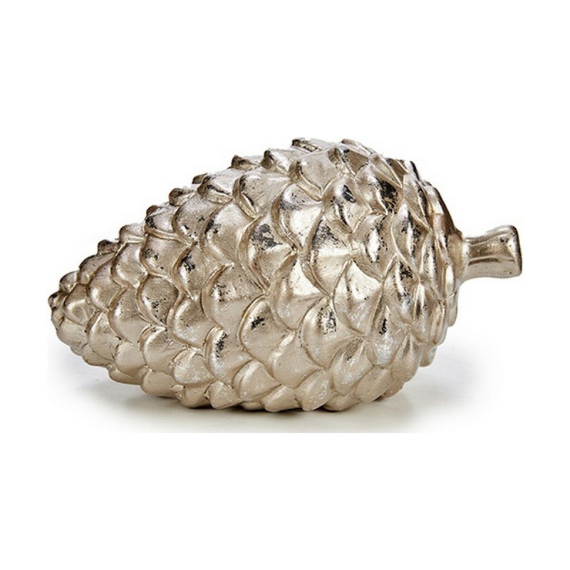 Statua Decorativa Krist+ C35-40026A Dorato Argentato Ananas 9 x 10 x 16 cm