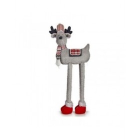 Renna di Natale Krist+ FG09-PX21385BR Bianco Rosso Grigio 1 m
