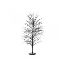 Albero di Natale 70 x 150 x 70 cm Nero Metallo Fibra ottica