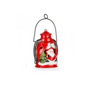 Statua Decorativa Babbo Natale 8,3 x 16 x 8,5 cm Ceramica Rosso Bianco