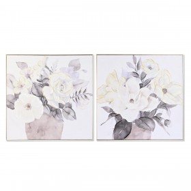 Quadro DKD Home Decor Tradizionale Vaso 80 x 3,5 x 80 cm (2 Unità)