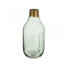 Vaso Viso Verde Vetro (11 x 24,5 x 12 cm)
