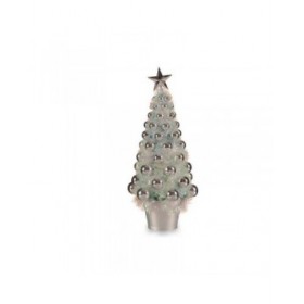 Albero di Natale Krist+ 18CH307/IRIDESCENT Argentato polipropilene Plastica Iridescente 16 x 37,5 x 16 cm