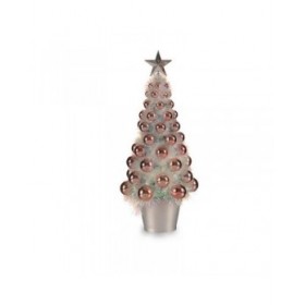Albero di Natale Krist+ 18CH307/IRIDESCENT Rosa polipropilene Plastica Iridescente 16 x 37,5 x 16 cm