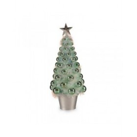 Albero di Natale Krist+ 18CH307/IRIDESCENT Verde polipropilene Plastica Iridescente 16 x 37,5 x 16 cm