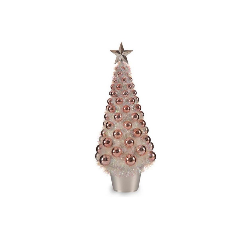 Albero di Natale Krist+ 18CH309/IRIDESCENT Rosa polipropilene Plastica Iridescente 21,5 x 51 x 21,5 cm