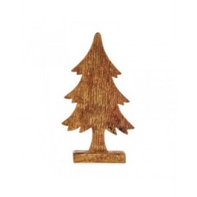 Albero di Natale 5 x 31 x 15,5 cm Dorato Legno