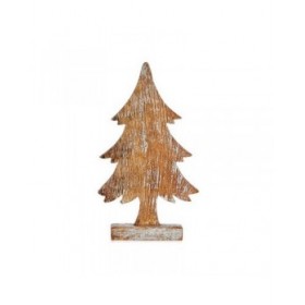 Albero di Natale Marrone 5 x 31 x 15 cm Argentato Legno