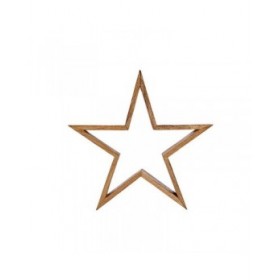 Stella di Natale Marrone Legno 50 x 12 x 50 cm Sagoma