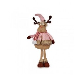 Renna di Natale Rosa Marrone 24 x 63 x 27 cm