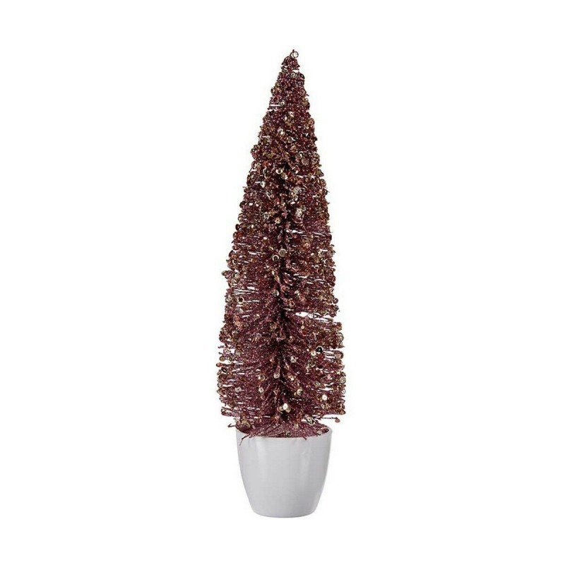 Albero di Natale Grande 10 x 38 x 10 cm Rosa Dorato Plastica