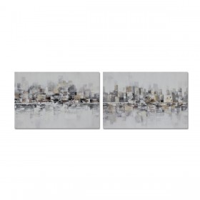 Quadro DKD Home Decor 120 x 2,8 x 80 cm Astratto Loft (2 Unità)