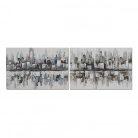 Quadro DKD Home Decor 120 x 2,8 x 80 cm Astratto Loft (2 Unità)