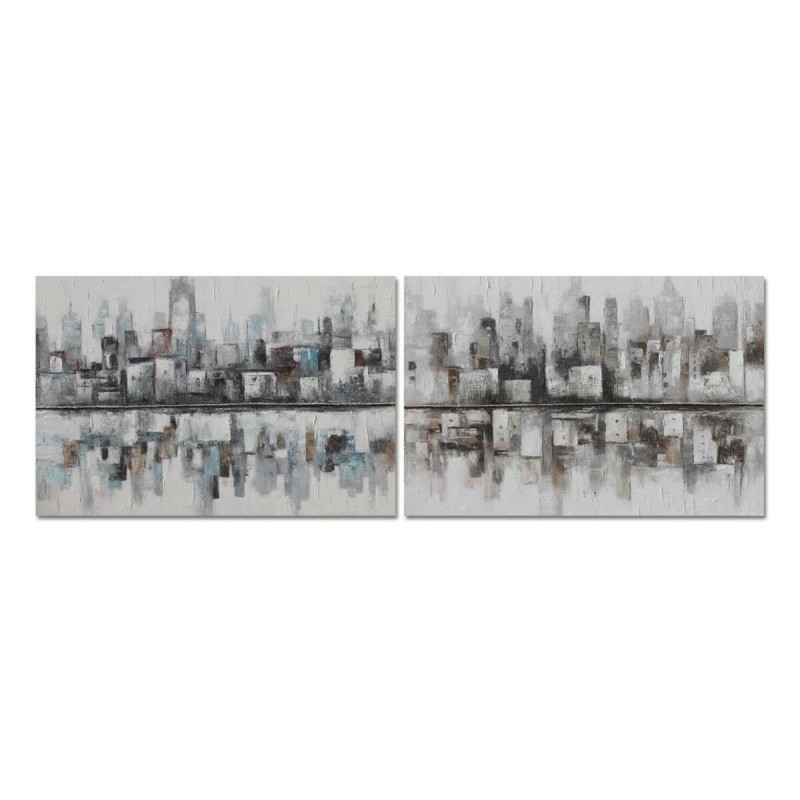 Quadro DKD Home Decor 120 x 2,8 x 80 cm Astratto Loft (2 Unità)