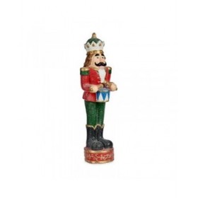 Statua Decorativa Rosso Poliresina Schiaccianoci 15 x 65,5 x 20 cm