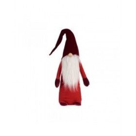 Statua Decorativa Krist+ D120-038F/6 Bianco Rosso Gnomo 20 x 100 x 25 cm
