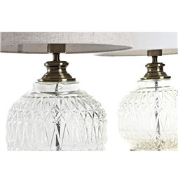 Set di Cestini DKD Home Decor Beige Cotone Fibra naturale (42 x 32 x 24 cm) (3 Pezzi)