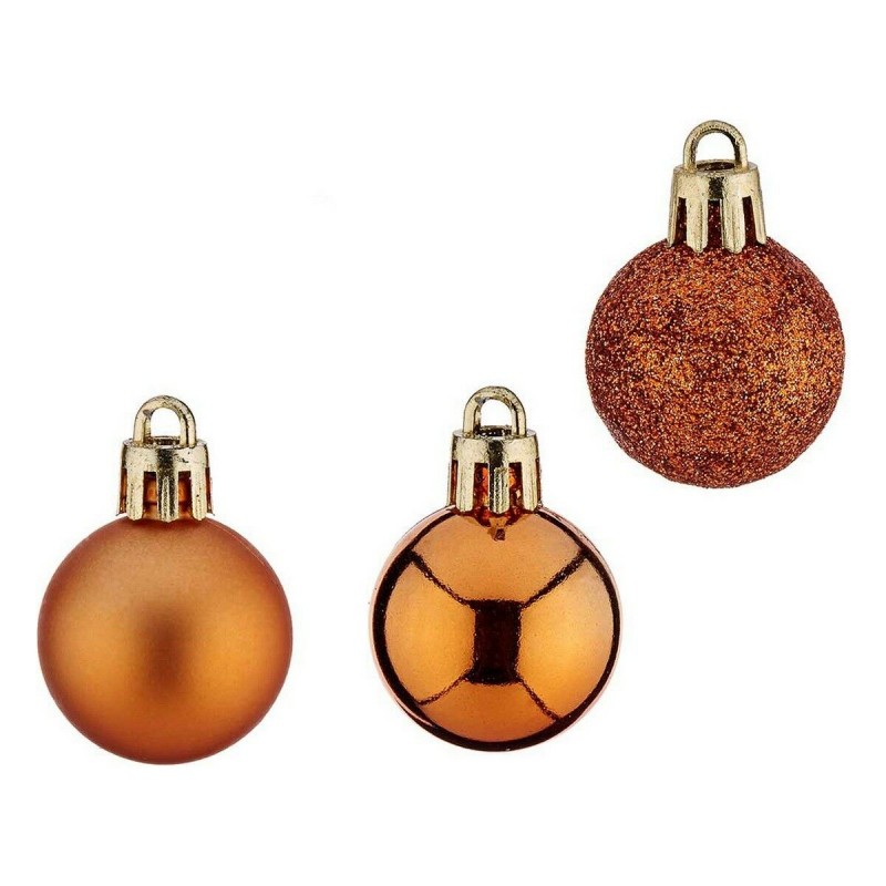 Palle di Natale 12 Unità Ø 3 cm Arancio Plastica