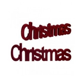 Statua Decorativa Christmas 11 x 2,5 x 36,5 cm Rosso Legno