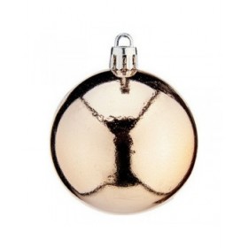 Palle di Natale Ø 6 cm 24 Unità Champagne PVC
