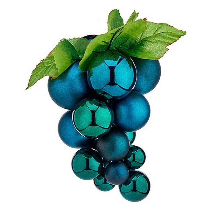 Palla di Natale Krist+ 01832 Azzurro Plastica Uva Piccolo