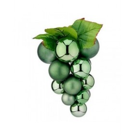 Palla di Natale Krist+ 01848 Verde Plastica Uva