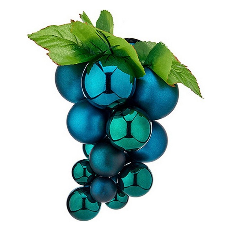 Palla di Natale Krist+ 01852 Azzurro Plastica Uva