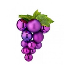 Palla di Natale Krist+ 01853 Viola Plastica Uva