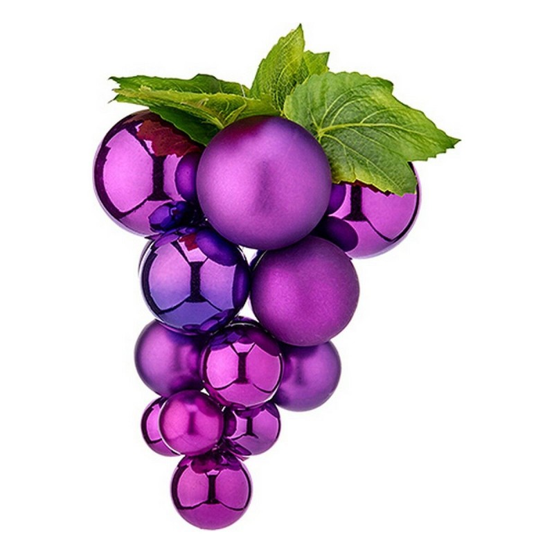 Palla di Natale Krist+ 01853 Viola Plastica Uva