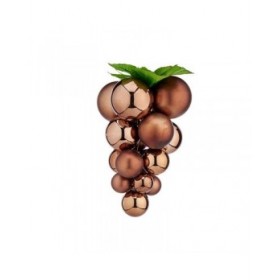 Palla di Natale Uva Marrone Plastica 22 x 22 x 33 cm