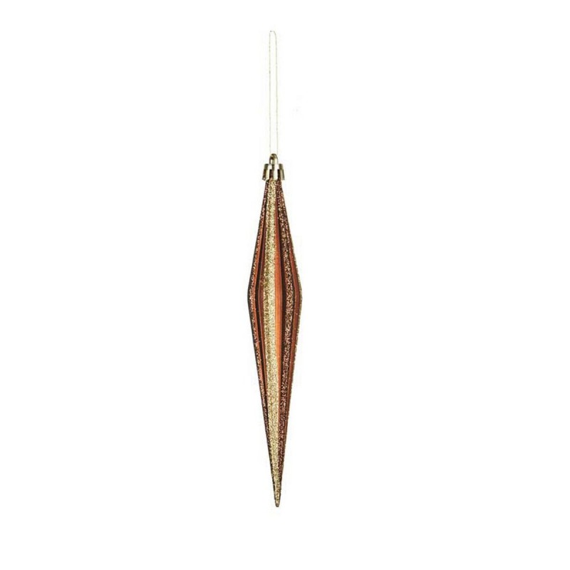 Decorazione Natalizia Krist+ 00899 Marrone PVC 8,5 x 3,5 x 19 cm Affusolato