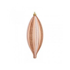 Decorazione Natalizia Krist+ 00904 Rame Rosa chiaro PVC Affusolato