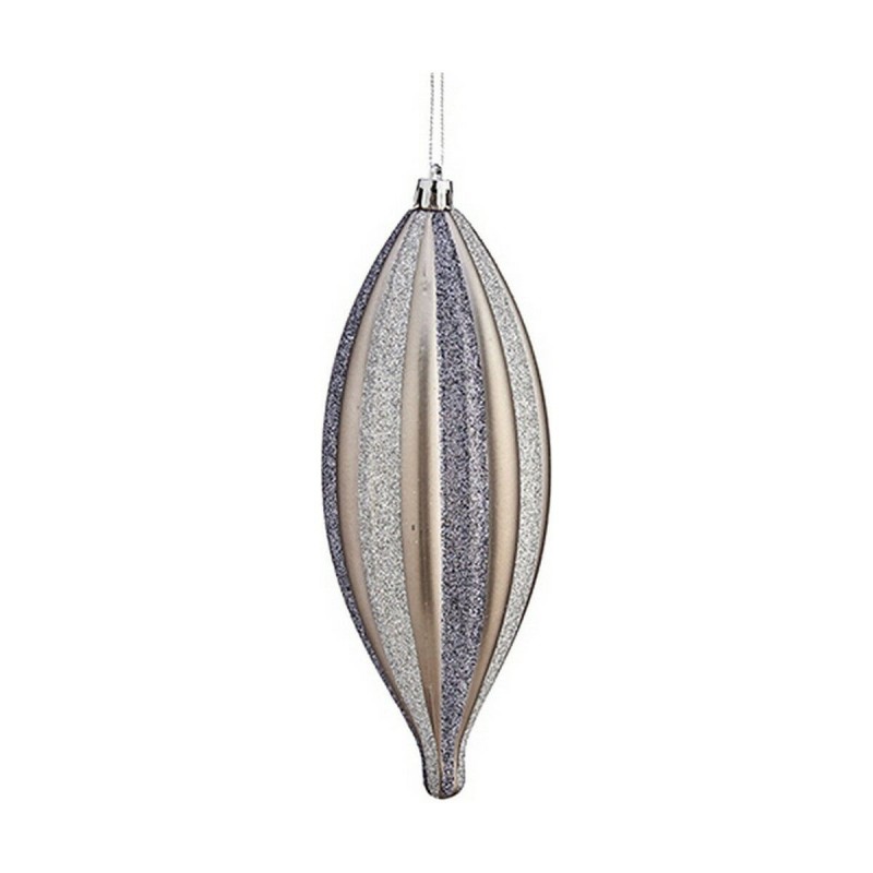 Decorazione Natalizia Krist+ 00906 Argentato PVC Affusolato