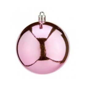Palle di Natale 16 Unità Ø 8 cm Rosa Plastica