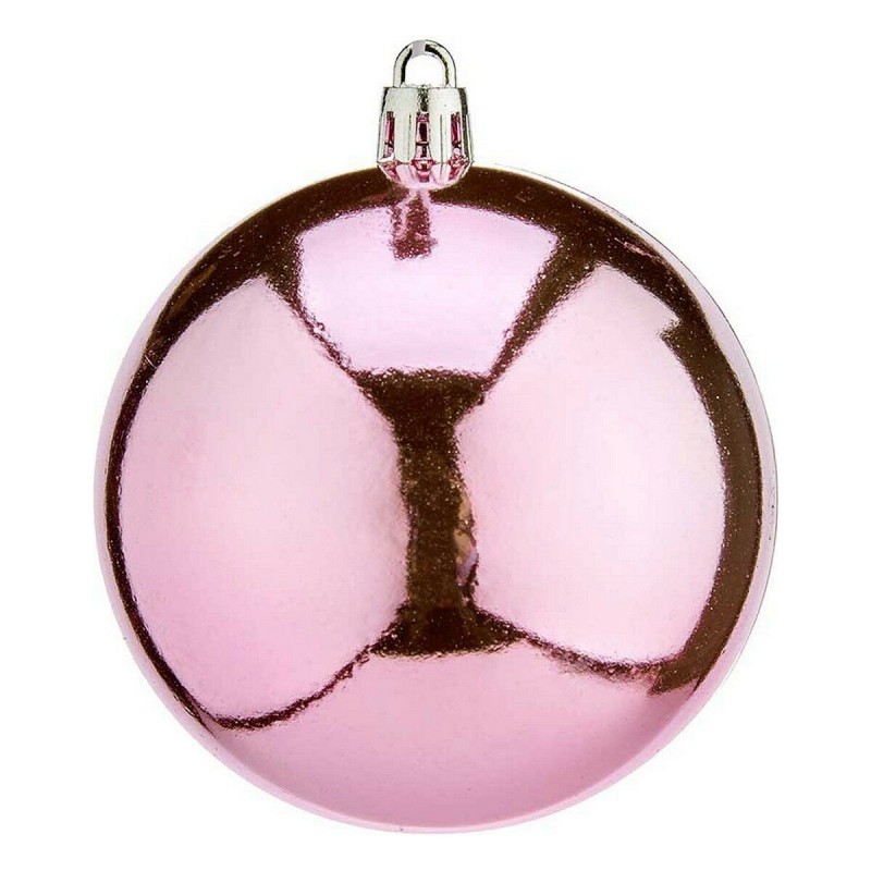 Palle di Natale 16 Unità Ø 8 cm Rosa Plastica