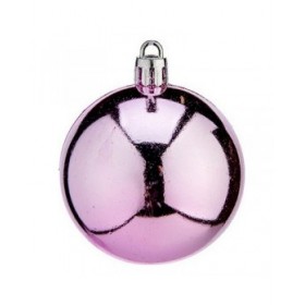 Palle di Natale Krist+ K1912477-4 Rosa Plastica Ø 6 cm 24 Unità