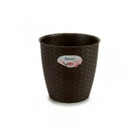 Vaso Stefanplast Plastica Cioccolato 19 x 17,5 x 19 cm (12 Unità)