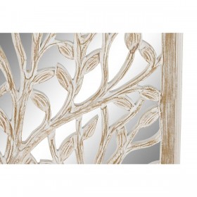 Decorazione da Parete DKD Home Decor Specchio Albero Bianco Legno MDF (45 x 2,5 x 65 cm)