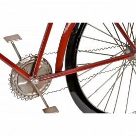 Statua Decorativa DKD Home Decor 79,5 x 4 x 47 cm Rosso Nero Bicicletta Vintage (2 Unità)