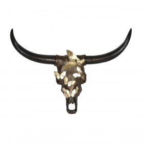 Statua Decorativa DKD Home Decor Dorato Rame Resina (93 x 25 x 68 cm)