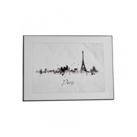 Quadro Città Nero Bianco Truciolare (81,5 x 3 x 121 cm) (3 Unità)