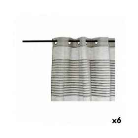 Tenda Righe Grigio scuro 6 Unità (140 x 0,1 x 260 cm)