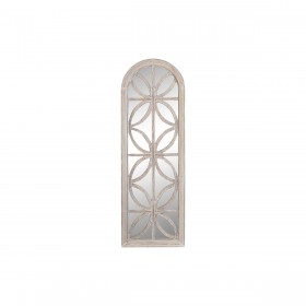 Specchio da parete DKD Home Decor Cristallo Bianco Legno MDF Decapaggio (60 x 2,5 x 180 cm)