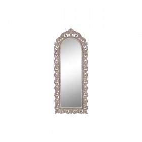 Specchio da parete DKD Home Decor Cristallo Naturale Legno MDF (60 x 2,5 x 152 cm)