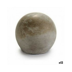Statua Decorativa Grigio Cemento Sfera (10 x 10 x 10 cm) (12 Unità)