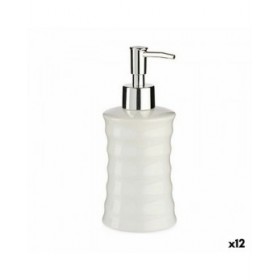 Dispenser di Sapone Berilo DW20800-B Bianco Metallo Ceramica Onde 260 ml (12 Unità)