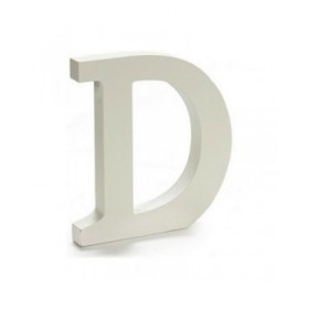 Lettera Pincello D Bianco 1,8 x 21 x 17 cm (12 Unità)