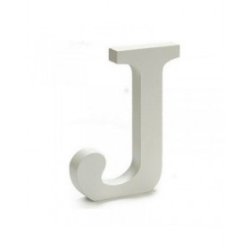 Lettera Pincello J Bianco 1,8 x 21 x 17 cm (12 Unità)