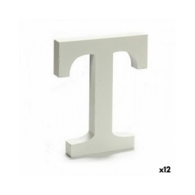 Lettera Pincello T Bianco 1,8 x 21 x 17 cm (12 Unità)